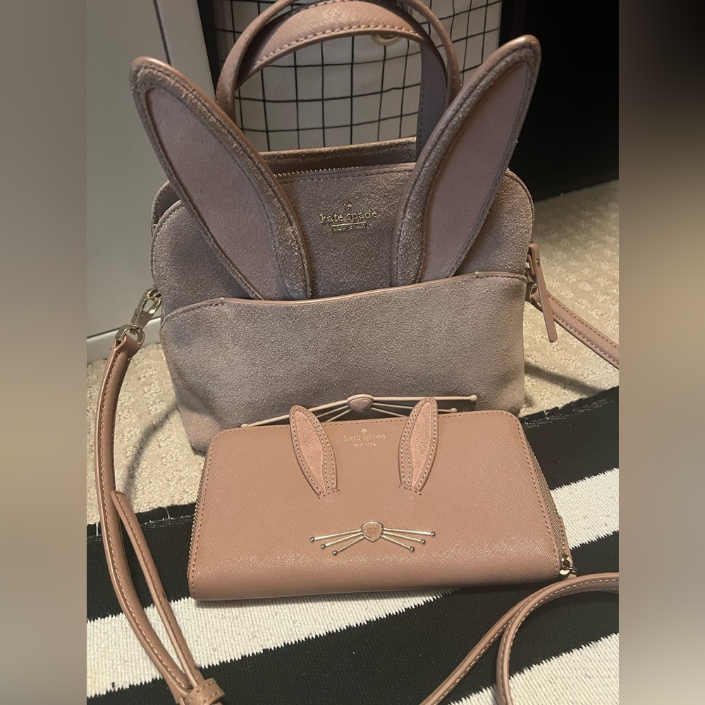 Kate spade bunny bag and wallet